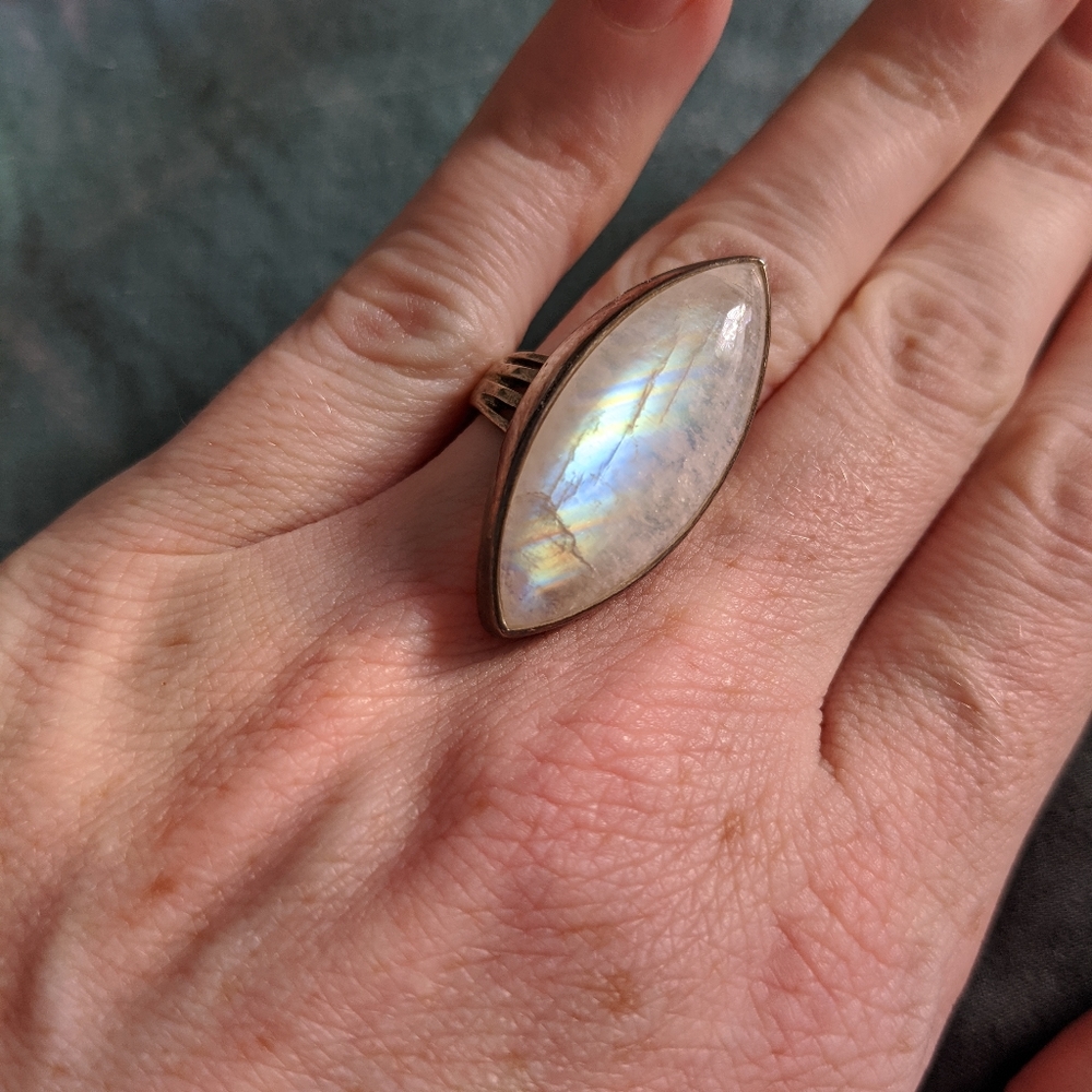 Moonstone ring